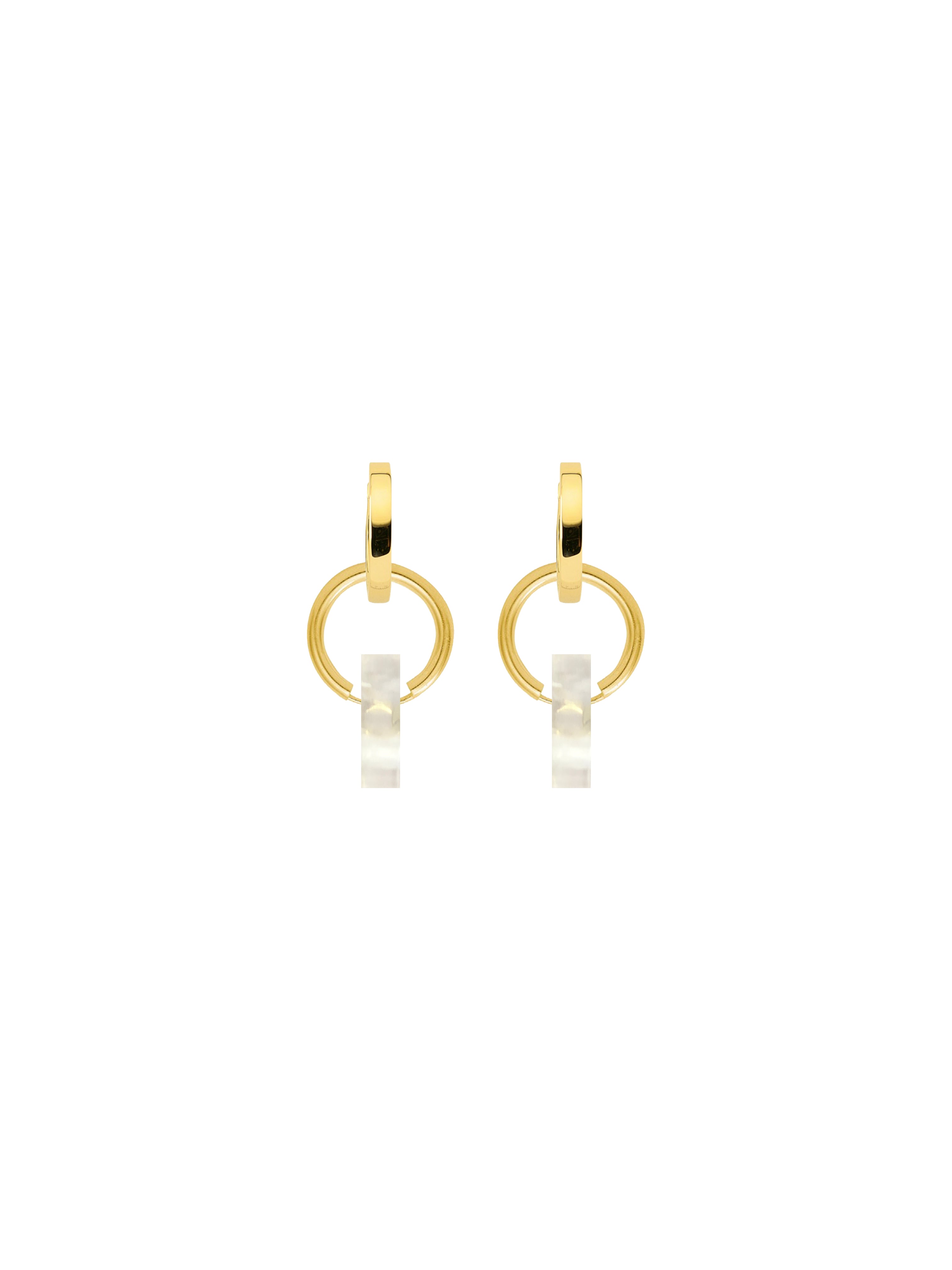 clear gold hoops