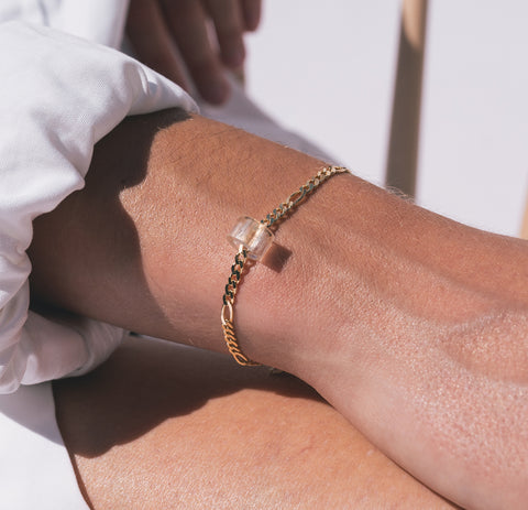 clear gold bracelet
