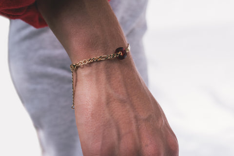 red gold bracelet