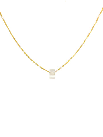 clear gold necklace