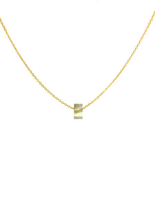 lightgreen gold necklace